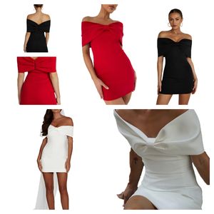 Designer Dresses for Women Party White Dress Graduation Off the Show Casped Short Short Shortdess Mini Abito Ployester Boyester Boyester Misses Xl Designer Dress Sweat Women Skirt Women Skirt