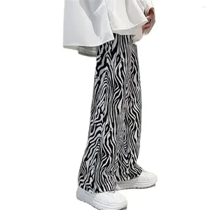 Calças masculinas calças masculinas de verão All Macho Macho Hip Hop Homens casuais imprimidos zebra-padrão