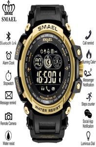 Smael Smart Watch Outdoor Sport Impossibile promemoria di Pedometri impermeabili Bluetooth Orologi per uomini Smartwatch per iOS Android Phone275Q9507222