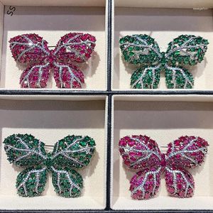 Broschen Frankreich Paris Schmuck schwer handgefertigte Schmetterling Brosche Luxustemperament zeigt Corsage Pin für Kleidungszubehör