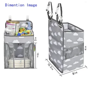 Storage Bags Baby Crib Hanging Selling Soft Surface Safety Breathable Durable Portable Bedside Organizer Diaper Bag Box