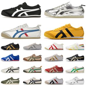 onitsukas tigers mexico 66 authentic running shoes men women black white yellow blue silver brown red designer shoes outdoor shoe sports sneakers trainers