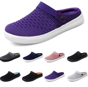 2024 Mesh tofflor kudde slip-on kvinnor promenadskor svartrosa gai plattform tofflor kil kvinnlig sneaker storlek 36-45 4552