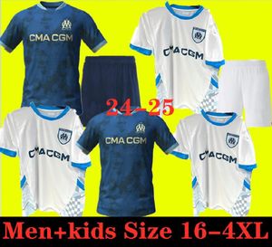 2024 2025 Maillot Marsiglia di maglie da calcio Cucina di Guendouzi Alexis Payet Clauss camicie da calcio uomini bambini veretout sotto om olimpique vitinha 11111