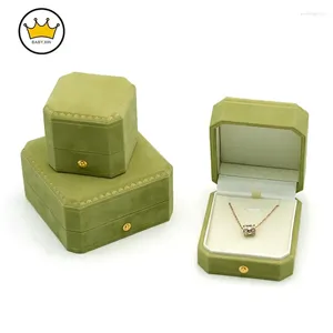 Caschetti di gioielli con supporto per anello verde Custodia a sospensione Accessori per braccialetti per braccialetti Braccialetta