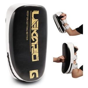 Lekaro Boxing PU Kick Pad Muay Thai Sanda Target Alto Treinamento Elástico Bloco Grátis Fighting MMA Taekwondo Hand 240506