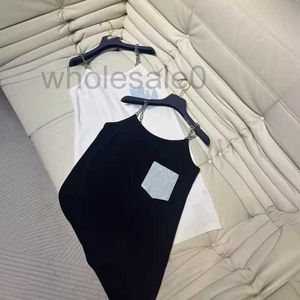 Temel gündelik elbiseler tasarımcısı 24 İlkbahar/Yaz Yeni İşlemeli Cep Zayıflama ve çok yönlü IV6o için Dimi Pamuklu Elbise ile Asma Etek