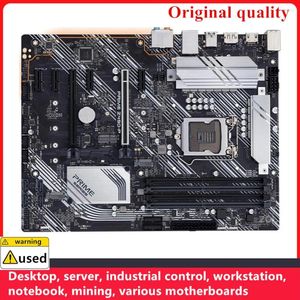 Placas-mãe para prime Z490-P LGA 1200 DDR4 128 GB ATX Intel Z490 Prainboard da mesa de overclocking M.2 NVME III USB3.0