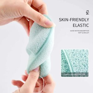 35PU Cleaning Natural exfoliating facial cleansing powder puff groove sponge deep removal blackhead with cosmetic sponge facial cleansing tool d240510