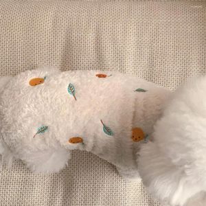 Собачья одежда Pet jumnpsuit Зимний осень Осень теплый свитер маленький милый мультфильм пижам кот сладкая одежда для дезинге
