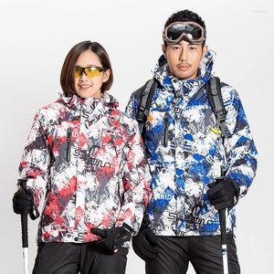 Giacche da sci Donne uomini inverno inverno sportivo per alpinismo snowboard abbigliamento impermeabile per giacca calda traspirante usura top