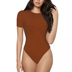 Roupas de banho feminina de uma peça de banho de banho para mulheres, traje de banho de ginástica do colarinho de menina de mangas curtas de mangas curtas Holiday585670876