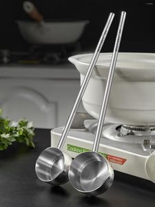 Molho multifuncional de Spoons Worthbuy 304 Colher de óleo de tempero de aço inoxidável com colher de alça longa para cozinha de cozinha