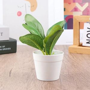 Dekoratif çiçekler 1pc mini masaüstü küçük saksı yapay bitki bonsai sahte çiçek masası dekorasyon ev bahçe malzemeleri