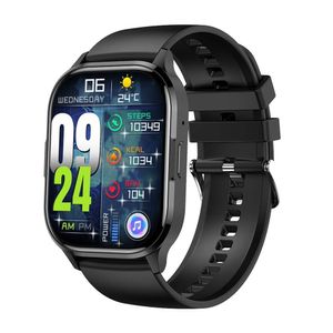 - AMOLED SCREEN HK21 Bluetooth Call Smartwatch Voice Assistant Heart och blodtryck Multi Sport Watch