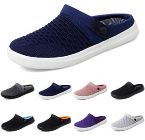 2024 Mesh Slippers Cushion Slip-On summer Women GAI Walking Shoes black pink grey purple Platform Slippers Wedge Female Sneaker F4552