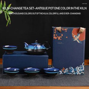 Teaware Sets Chinese Ceramic Teapot For Home Tea Cup Lovers Perfect Gift On Birthdays & Special Holidays In One Bag