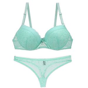 BRAS SETS NYA SEXY SOME EMBRODER BAR SETS Plus Size Lingerie Push Up 32/70 34/75 36/80 38/85 ABC Cup Women Underwear Y240513