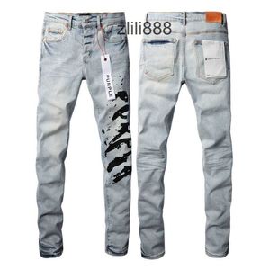 Lila Jeans Designerjeans für Herren Straight Skinny Hosen Jeans Baggy Denim European Jean Hombre Herren Hosen Hosen Biker Stickerei für Trend 29-40 J7050