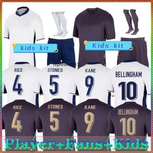 Anglia koszulka piłkarska 23 24 Euro Cup koszulka Anglia Bellingham Home Away Rice Saka Foden Rashford Sterling Stones Grealish Kane Men Fan Kids Player Football Shirt