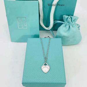 TiffanyJewelryデザイナージュエリーカップ19mmハートネックレスレディースステンレススチールファッションペンダントジュエリー