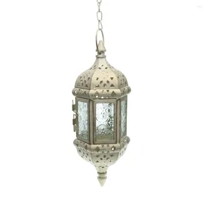 Candle Holders Vintage Metal Hollow Hanging Holder Wedding Lanterns Moroccan Candlestick