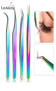 Eyelash Curler False Eyelash Extension Clip Pliers Eyebrow Tweezers for Hair Nail Art Soldering Lash Tongs Makeup Tools6106553