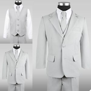 New Spring Boy formelle Anzüge Abendessen Tuxedos Little Boy Groomsmen Kinder Kinder für Hochzeitsfeier Abschlussball Anzug formelle Kleidung 3 PCs 312H