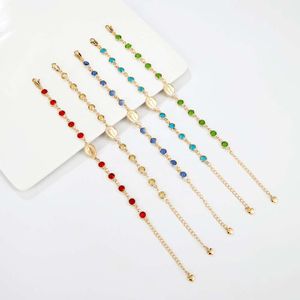 JML High-quality Gold-plated Colorful Crystal Glass Fashion Charm Bracelet