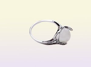 New 925 Silver Simple Opal ladies Retro punk ring ring Fit Cubic Anniversary Jewelry for Women Christmas Gift4284823