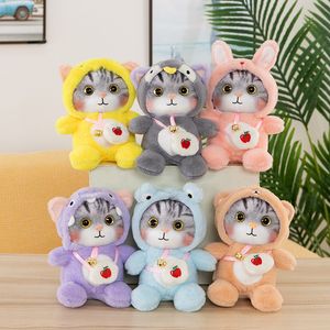 Transform Kitty plush toy cross-border bell cat cat cartoon animal doll wholesale logo doll gift