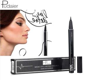 Pudaier Black Eyeliner lápis Ferramentas de maquiagem de beleza à prova d'água durar mais duradouras