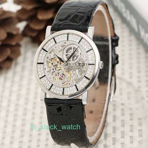 AAIP Watch Watch Designer 3311 Manual Mechanical 32mm للجنسين ساعة مع 18 ألف الذهب الأبيض مطعمة الماس جوفاء