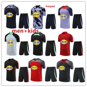 2023 2024 2025 Jerseys de rastreio de futebol Kit 24 25 homens Castas Crianças Mangas de treinamento Treinamento de futebol Soccer Soveretement Futbol Chandal Futbol Sportswear