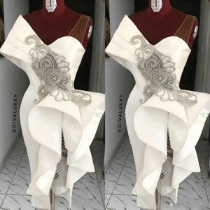 MODEST BIANCO BIHE SHORT SHORT DRESSES 2021 CINGHI SCHEGGIO MILE MOLLA SCRITTO Abito da sera frontale abito da cocktail party davanti AL3500 315Y