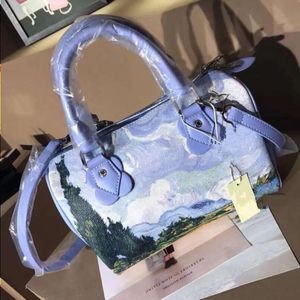 Designer Luxurys Designer Van Gogh Wheat Field Pillow Bag leather Women Messenger Bags Brand Outdoors Bags Shoulder Bags Ifcds