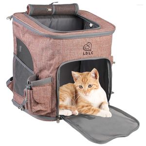 Transportadores de gatos para cães sacos de transportadora Backpy Backpy Backpy Oxford Mesh Mesh ao ar livre Uso