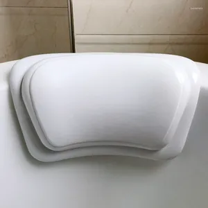Pillow Bathtub Strong Adsorption Bath Headrest Concave Lying Accessories Back Head Non-Slip Solid Color