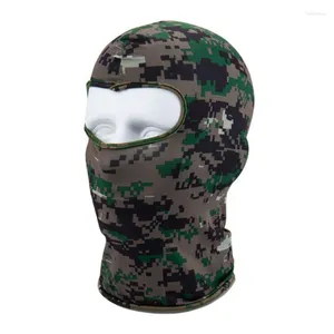 Rennsets Outdoor Full Face Maske Spandex Balaclava Thin Motorcycle Cycling Ski CS Digital Green Camo