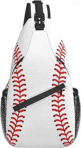 Sırt çantası beyzbol sling çantası göğüs sporu crossbody çantaları erkek kadınlar için seyahat yürüyüş spor salonu
