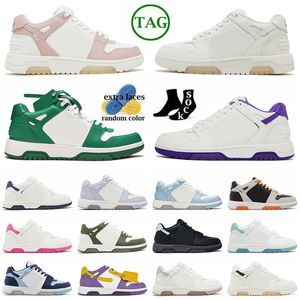 Mode toppkvalitet utanför kontorsdesigner vita skor Låg ogig original Midtop Sponge Platform Vintage Trainers Luxury Calf Leather Arrows Motiv för Walking Sneakers