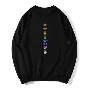 Herrtröjor tröjor digi crests hip hop hoodie digimon agumon tai matt gabumon sora äventyr anime hoodie män överdimensionerad tröja unisex sweatshirt t240510