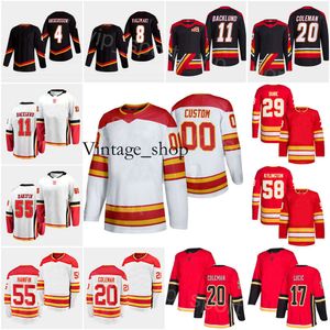 Vin Reverse Retro Hockey 16 Nikita Zadorov Jerseys 22 Тревор Льюис 58 Оливер Кайлингтон Блейк Коулман Микаэль Бэклунд Ноа Ханифин Расмус и