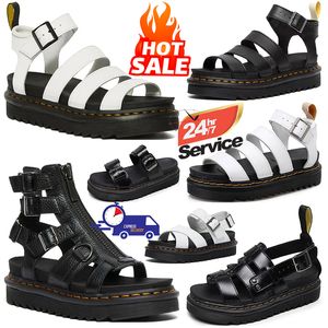 Designerplattform Sandaler Kända bilder för kvinnor Män Triple Black White Patent Leather Slide Summer Fashion Outdoor Indoor Sandal