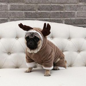 Dog Apparel Winter Cat Clothes Warm Fleece Pet Costume For Small Cats Kitten Jumpsuits Clothing Coat Jacket Pets