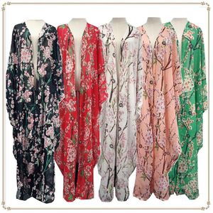 Abiti casual moda Musulmana Kimono Chiffon Abaya Cardigan Ramadan Dubai Turchia Eid Women