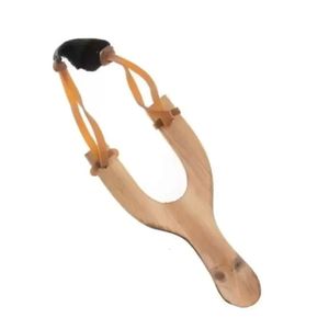 Slingshot Wooden Fidget Favor Material Rubrote String Diversão Crianças tradicionais ao ar livre Catapulta