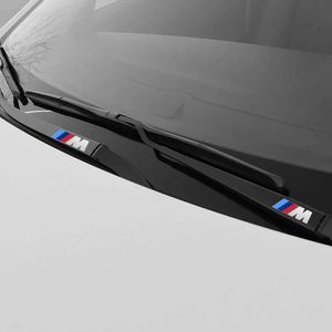 Outros acessórios de interiores emblemas de metal decalques de decoração de automóvel de automóveis refletidos no limpador de janelas para bmw m performance de energia m3 m5 x1 x3 x5 x6 e46 e39 e36 t240509