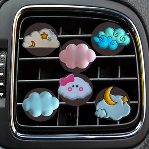 Other Interior Accessories Cloud Cartoon Car Air Vent Clip Clips Conditioner Outlet Per Freshener Drop Delivery Oteql
