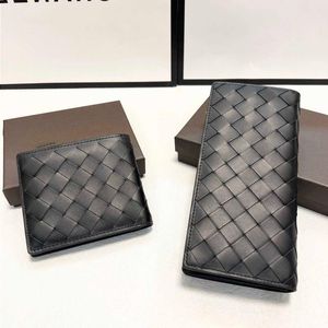 10A модный роскошный бренд дизайн кожа Unisex Wallet Credit Женский классический двойной складной кошелек мужской бизнес многокартовый SLO ITJD